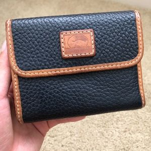 Dooney & Bourke Pebble Leather Small Flap Wallet